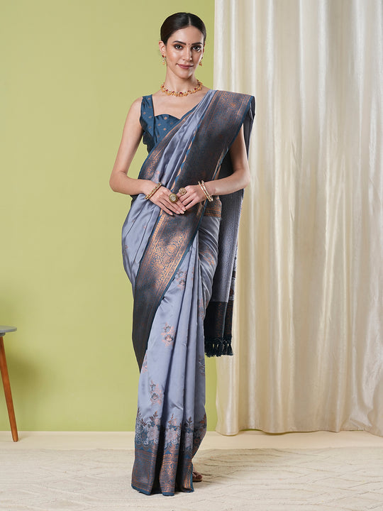Banarasi Silk Saree With Blouse Piece
