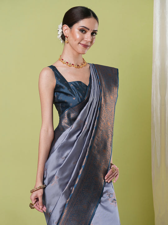 Banarasi Silk Saree With Blouse Piece