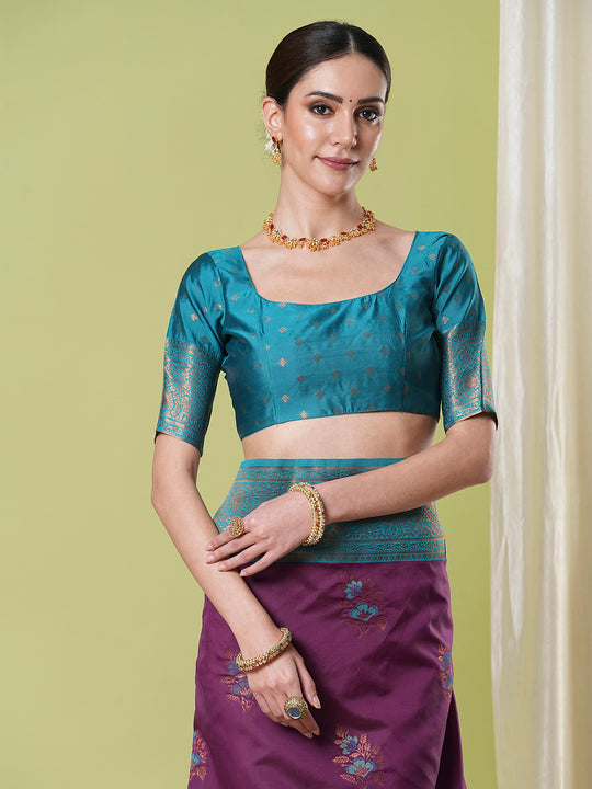 Banarasi Silk Saree With Blouse Piece