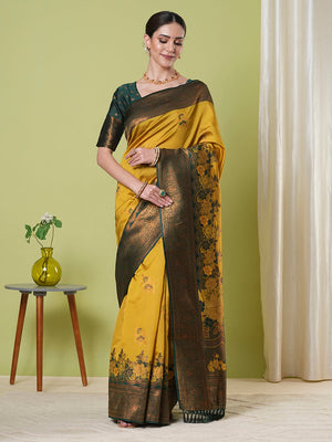 Banarasi Silk Saree With Blouse Piece