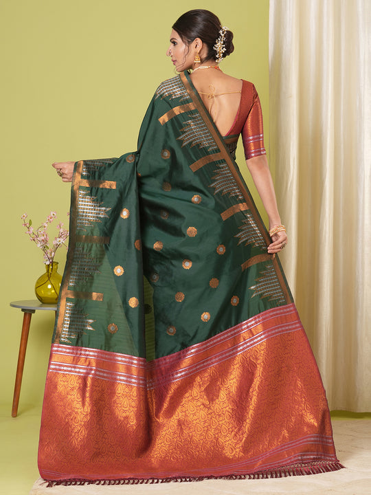 Banarasi Silk Saree With Blouse Piece