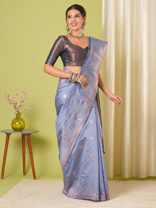 Banarasi Silk Saree With Blouse Piece