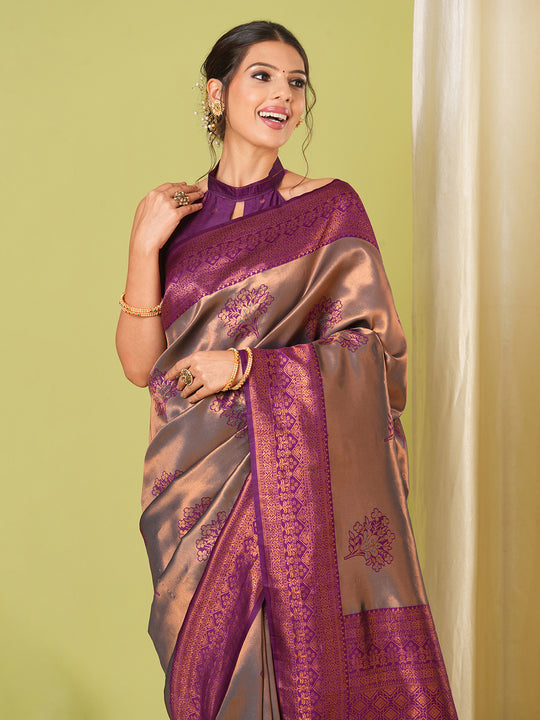 Banarasi Silk Saree With Blouse Piece