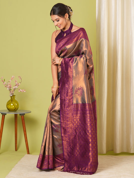 Banarasi Silk Saree With Blouse Piece