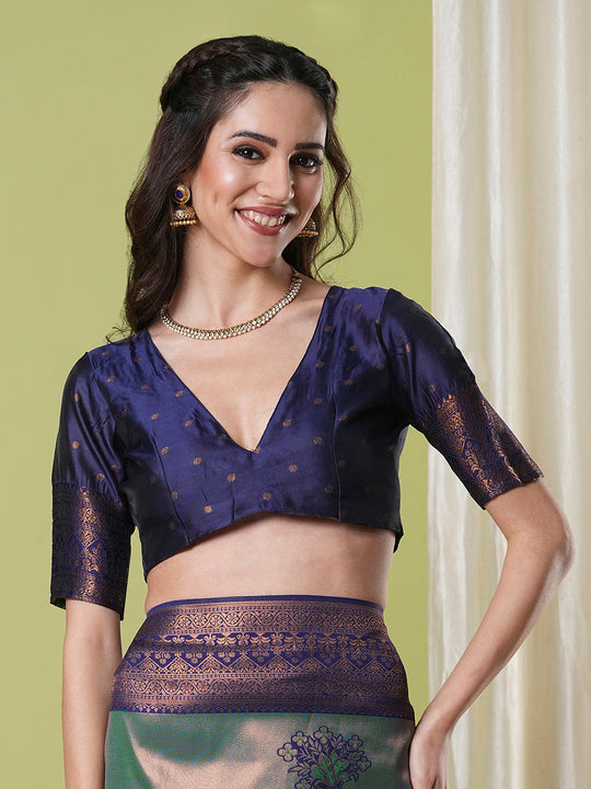 Banarasi Silk Saree With Blouse Piece