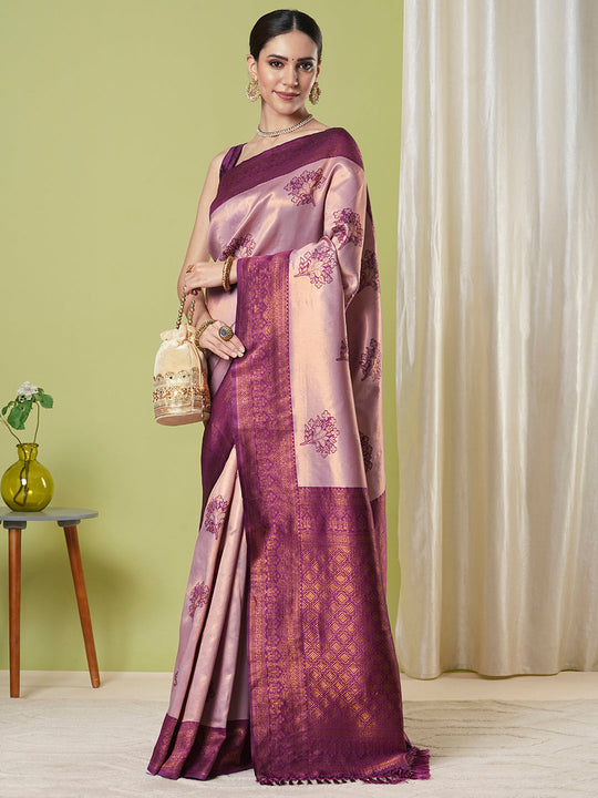 Banarasi Silk Saree With Blouse Piece