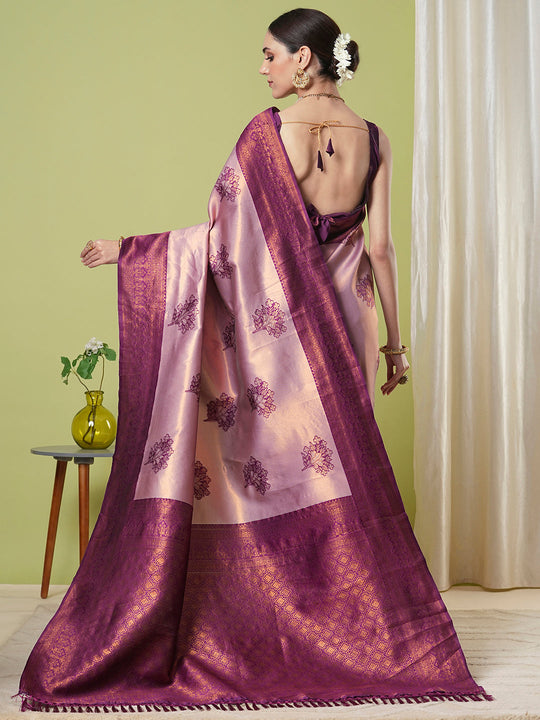 Banarasi Silk Saree With Blouse Piece