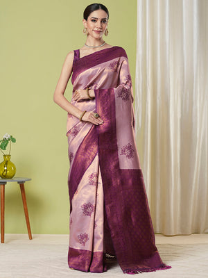 Banarasi Silk Saree With Blouse Piece