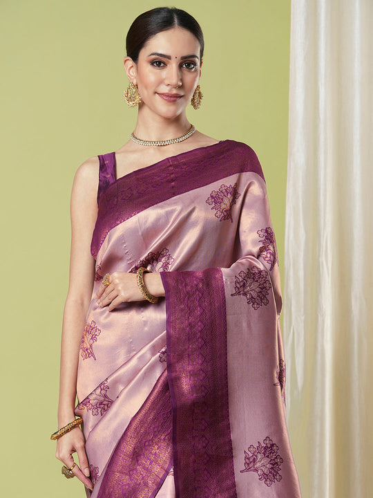 Banarasi Silk Saree With Blouse Piece