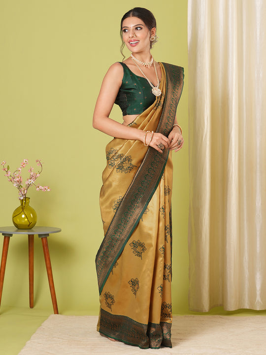 Banarasi Silk Saree With Blouse Piece