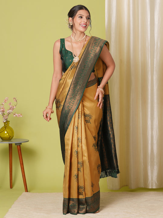 Banarasi Silk Saree With Blouse Piece