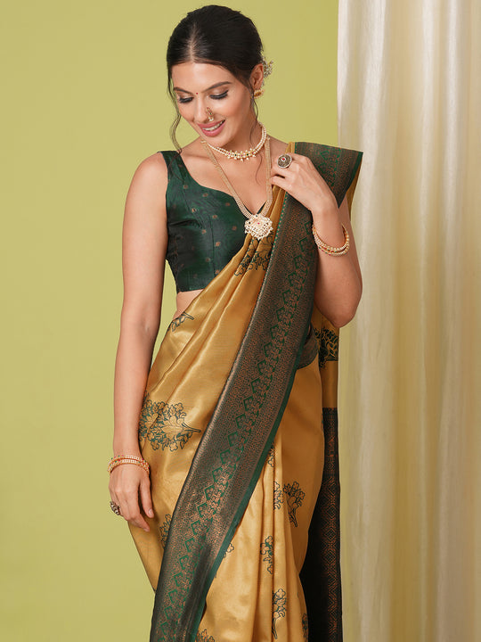 Banarasi Silk Saree With Blouse Piece
