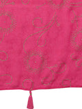 Pink Satin Silk Saree With Blouse Piece