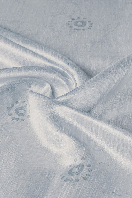 Grey Silk Saree With Blouse Piece