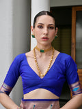 Royal Paithani Silk Saree With Blouse Piece