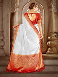 Georgette Banarasi Silk Saree With Blouse Piece
