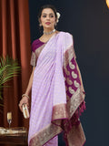 Georgette Banarasi Silk Saree With Blouse Piece
