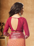 Georgette Banarasi Silk Saree With Blouse Piece