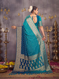 Georgette Banarasi Silk Saree With Blouse Piece