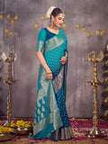 Georgette Banarasi Silk Saree With Blouse Piece