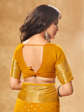 Georgette Banarasi Silk Saree With Blouse Piece