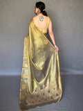 Black Silk Festive Wear Saree With Blouse Piece