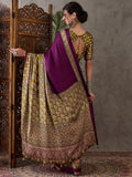 Wine Semi Modal Saree With Blouse Piece