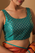 Karagiri Womens Green Silk Blend Blouse