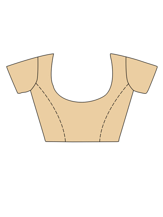 Grey Silk Saree With Blouse Piece