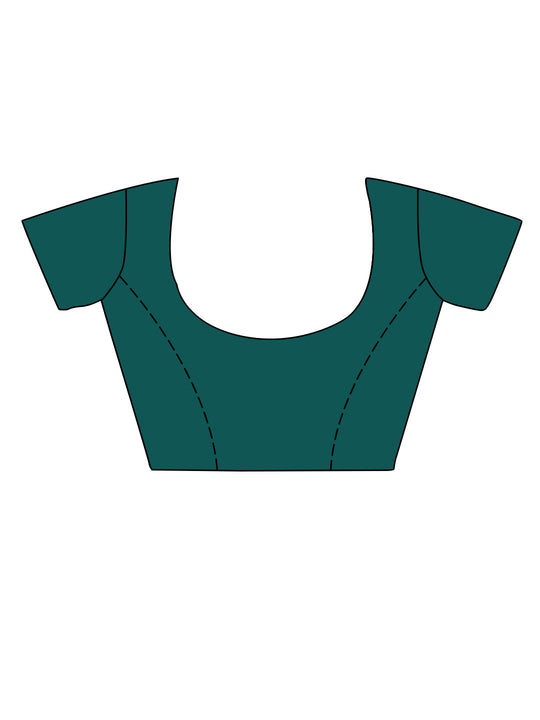 Maroon Silk Saree With Blouse Piece