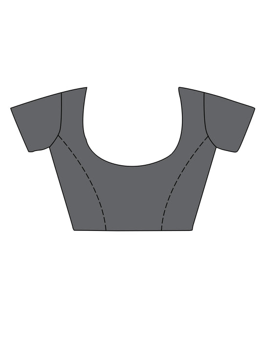 Burgundy Dola Silk Saree With Blouse Piece