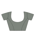 Grey Tissue  Saree With Blouse Piece