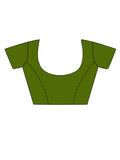 Green Georgette Saree With Blouse Piece