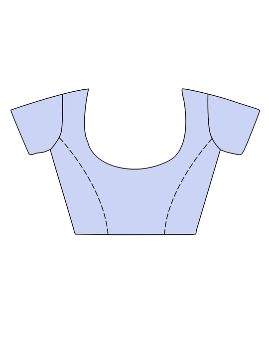 Red Tussar  Saree With Blouse Piece