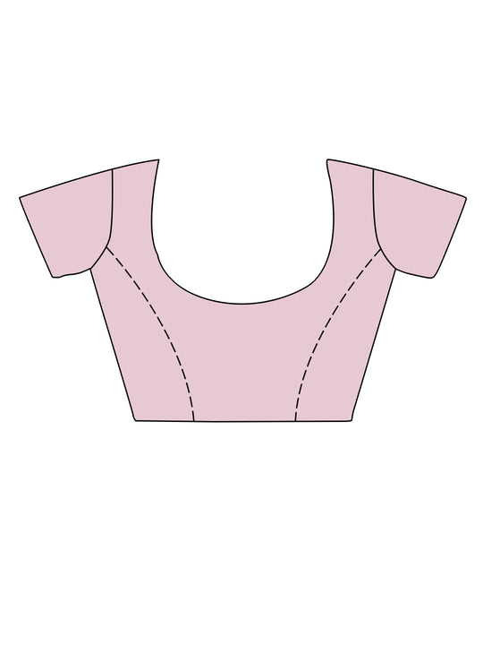 Grey Organza Saree With Blouse Piece