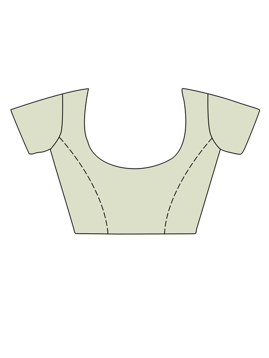 Beige Georgette silk Saree With Blouse Piece