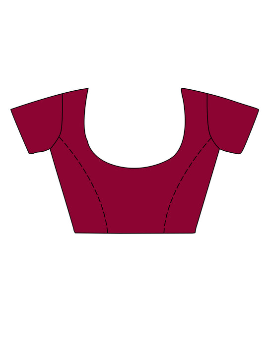 Pink Organza Saree With Blouse Piece