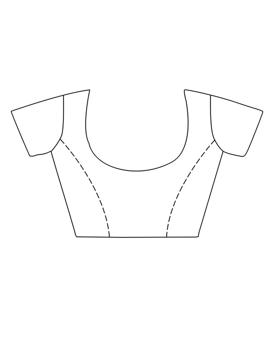 Blue Tussar Silk Saree With Blouse Piece