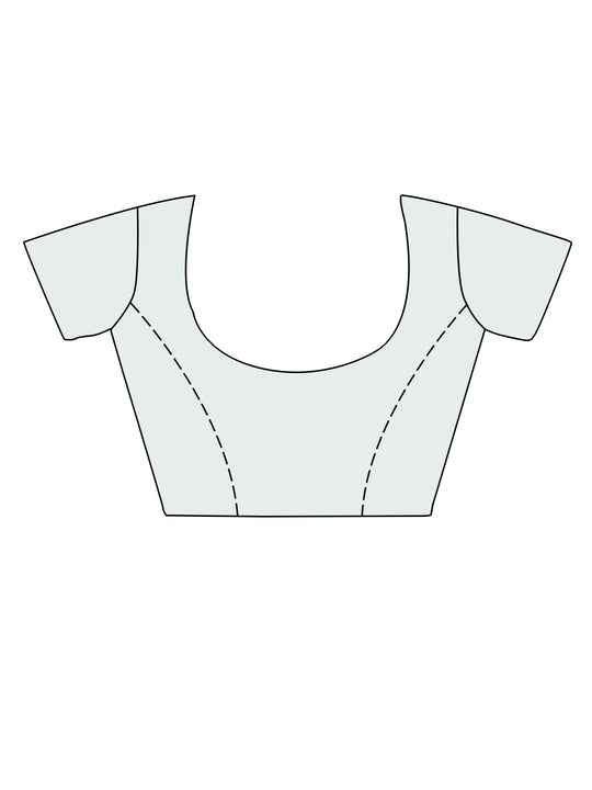 Coffee Brown Dola Silk Saree With Blouse Piece