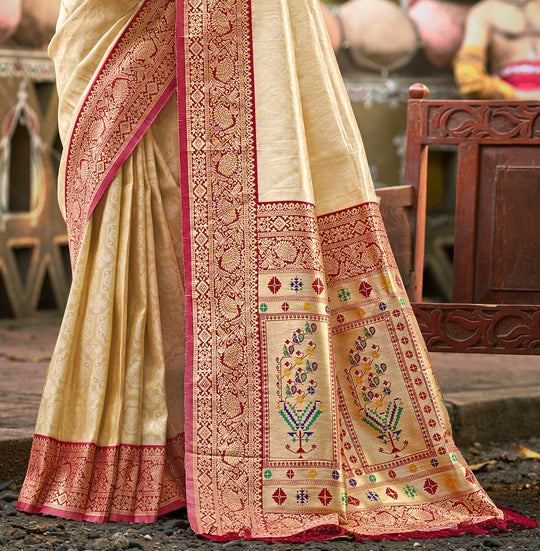 Multi Color kanjivaram silk Sarees With Blouse Piece