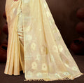 Golden Munga kota Sarees With Blouse Piece