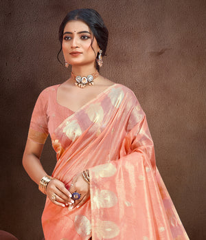 Gajri Munga kota Sarees With Blouse Piece