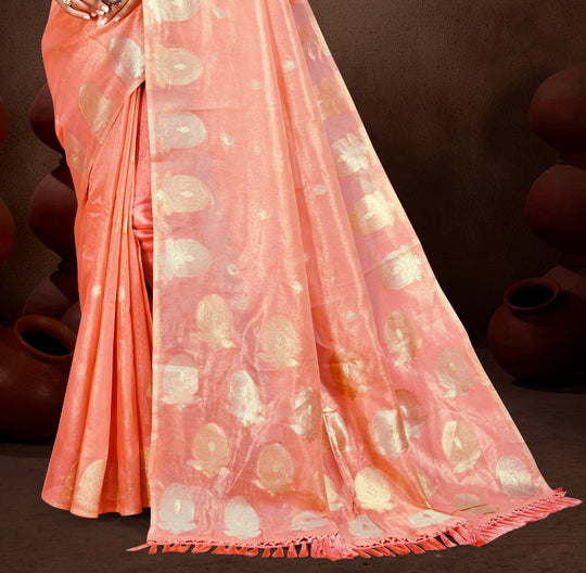 Gajri Munga kota Sarees With Blouse Piece