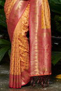 Turmeric Yellow Banarasi Saree