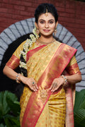 Tan Beige Banarasi Saree