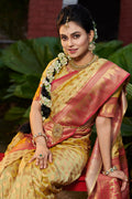 Tan Beige Banarasi Saree