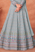Coin Grey Georgette Salwar Suit