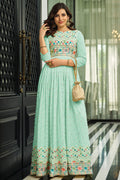 Mint Green Georgette Salwar Suit