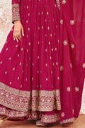 Magenta Pink Georgette Salwar Suit