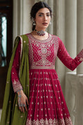 Magenta Pink Georgette Salwar Suit